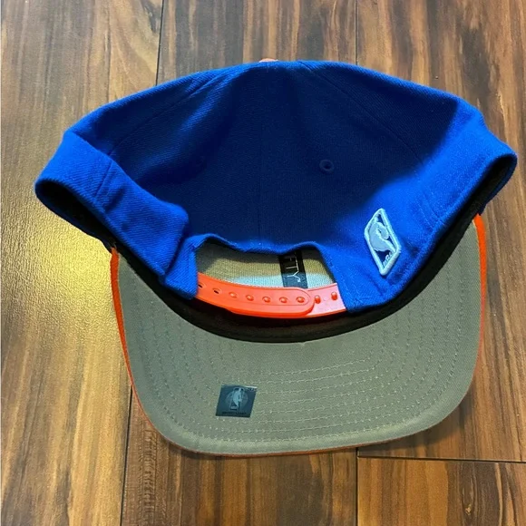 New Era Knicks Snapback in Blue and Orange - Picture 3 of 4
